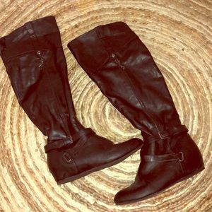 Guess knee high flat boots